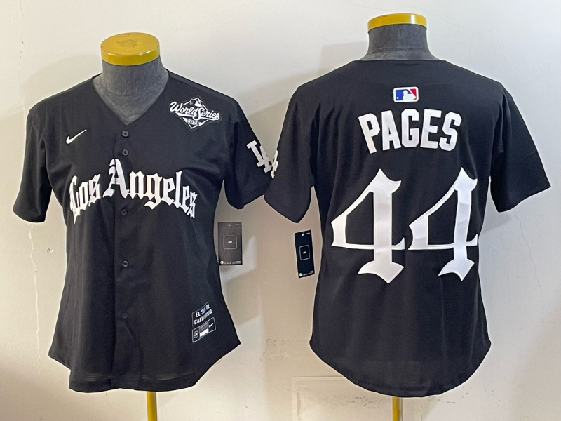 Men Los Angeles Dodgers #44 Pages black Game 2026 Nike MLB Jersey 052106->los angeles dodgers->MLB Jersey